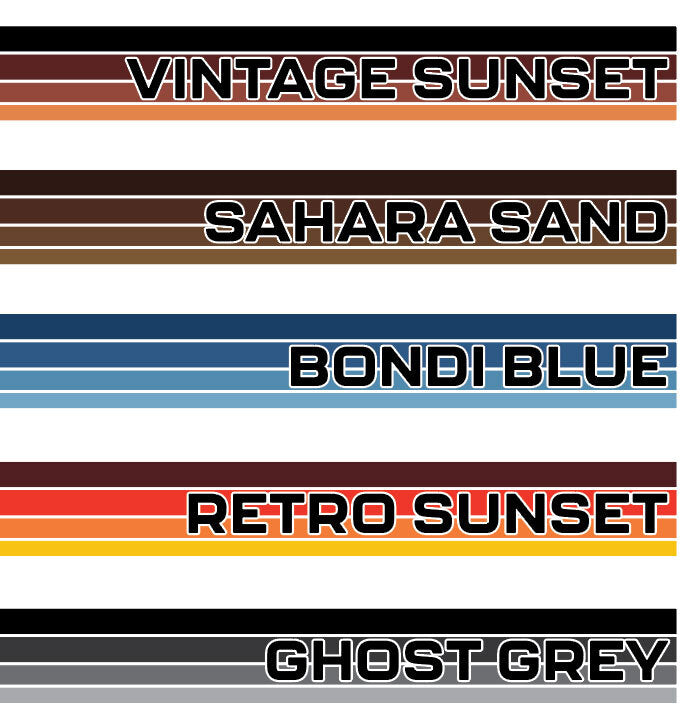 70 Series Land Cruiser Decal Body Stripe Kit (Dubai) - 76 Series (2007-)