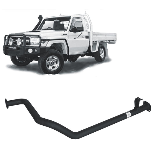 70 Series Land Cruiser Redback 2.5" Exhaust for 79 Series Exhaust 1HZ with Muffler