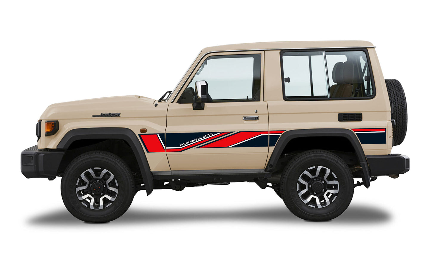 70 Series Land Cruiser Decal Body Stripe Kit (Barossa) -  71 Series (2023-)