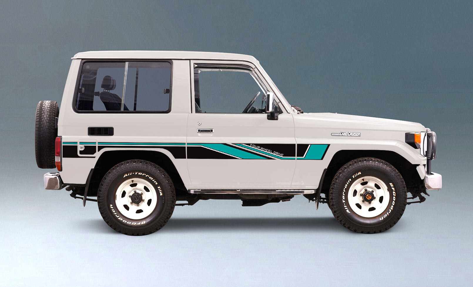 70 Series Land Cruiser Decal Body Stripe Kit (Barossa) -  71 Series/Bundera (1984–)