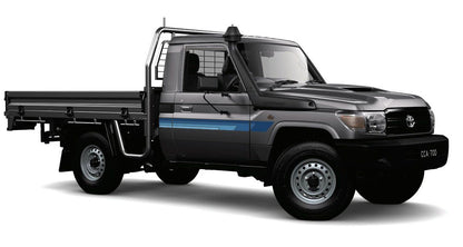 70 Series Land Cruiser Decal Body Stripe Kit (Broome Lite) - 75/79 Series Single Cab (1985-)