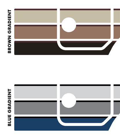 70 Series Land Cruiser Decal Body Stripe Kit (Brussels) - 73/74 Series (1984–1990)
