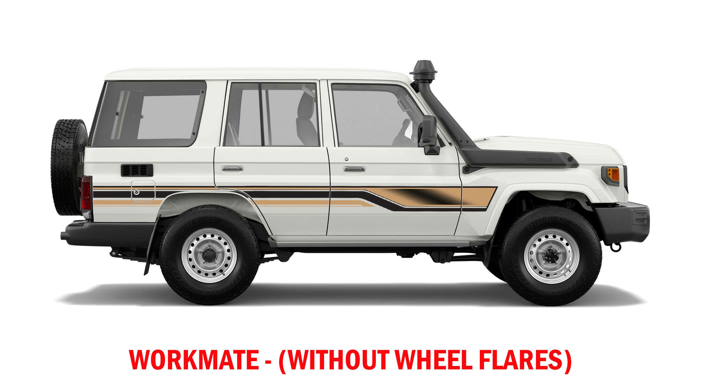 70 Series Land Cruiser Decal Body Stripe Kit (Mecca) - 76 Series (2007-)