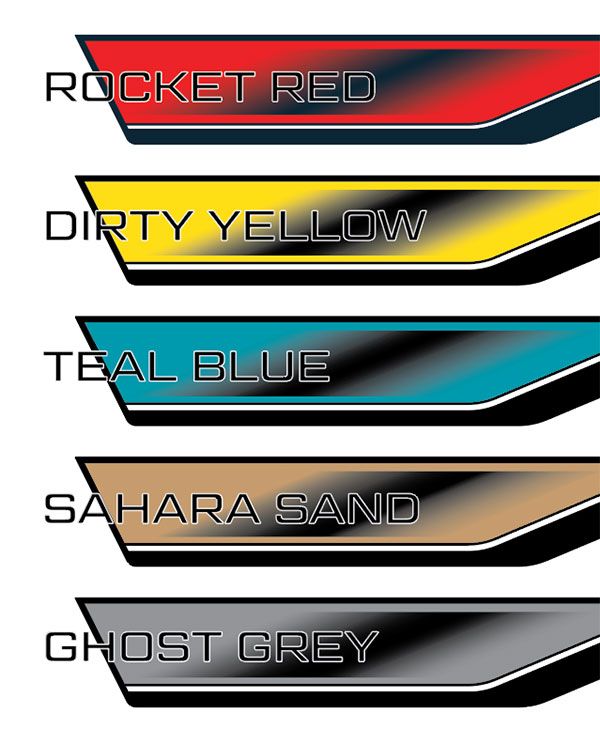 70 Series Land Cruiser Decal Body Stripe Kit (Mecca) - 76 Series (2007-)