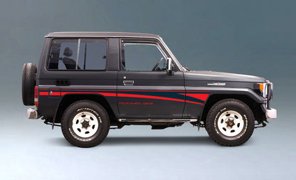 70 Series Land Cruiser Decal Body Stripe Kit (Narrabri) -  71 Series/Bundera (1984–)