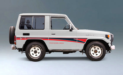 70 Series Land Cruiser Decal Body Stripe Kit (Narrabri) -  71 Series/Bundera (1984–)
