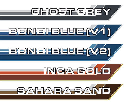 70 Series Land Cruiser Decal Body Stripe Kit (Renmark) - 79 Series Dual Cab (2012-)