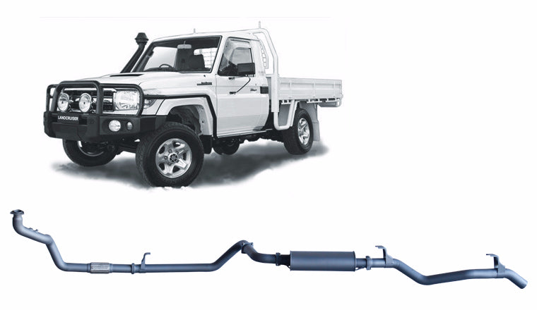 Toyota Land Cruiser Redback Extreme Duty Exhaust for Toyota Landcruiser 79 Series 4.2L 1HZ (10/1999 - 01/2007)